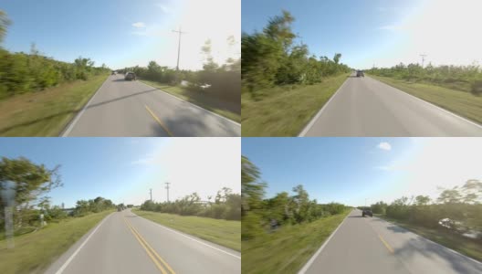 佛罗里达XVI同步系列后视图驾驶工艺板高清在线视频素材下载