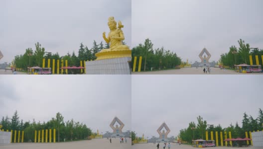 中国古代佛教名刹法门寺，位于阜丰县法门镇。高清在线视频素材下载