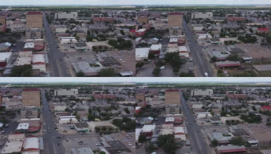 市中心医院，建筑物，街道和交通，圣安吉洛，德克萨斯州，美国高清在线视频素材下载