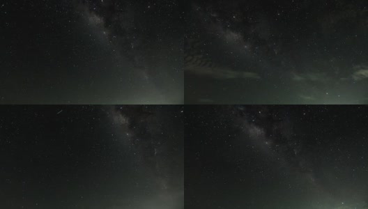 银河系在天空中移动的4k时间间隔高清在线视频素材下载
