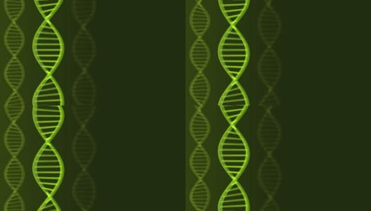 Futuristic rotating DNA strand. Genetic engineering scientific background.高清在线视频素材下载