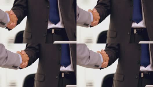 商人握手的特写高清在线视频素材下载