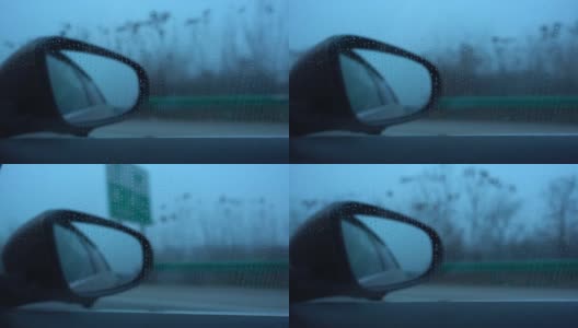 雨天开车很危险高清在线视频素材下载