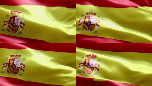 西班牙国旗高清在线视频素材下载