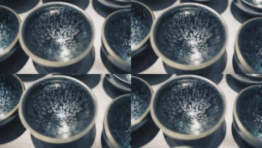 中国传统瓷器-剑茶杯高清在线视频素材下载