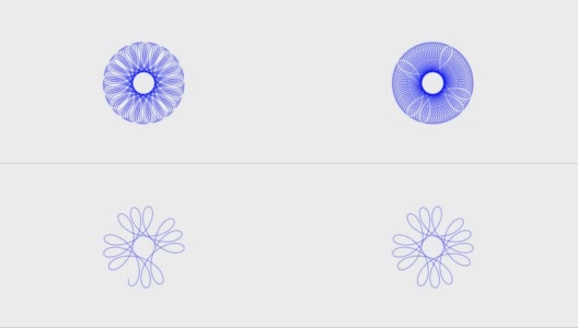 Spirograph的变化与金额轮盘抽高清在线视频素材下载