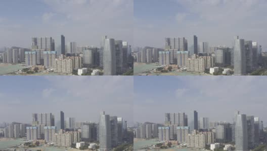 现代城市高端写字楼航拍视频高清在线视频素材下载