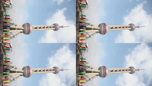 中国上海的东方明珠塔高清在线视频素材下载