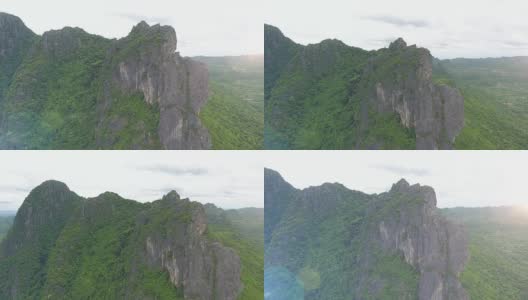 鸟瞰山。高清在线视频素材下载