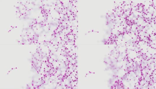 抽象的分子结构。高清在线视频素材下载