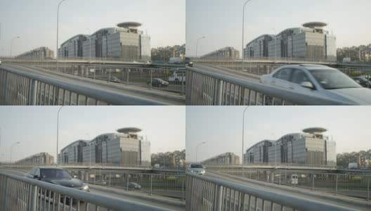 城市桥梁上的交通高清在线视频素材下载