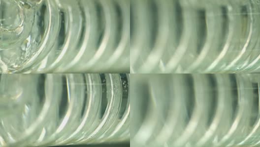 化学实验室的玻璃螺旋盘管高清在线视频素材下载