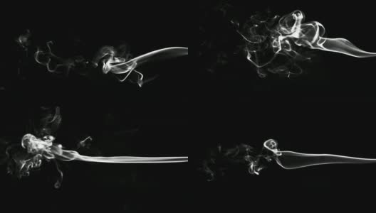烟在黑色高清在线视频素材下载
