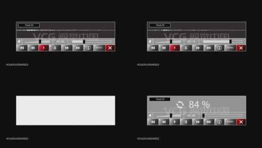 音频播放器界面#3高清在线视频素材下载