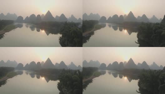 美丽的桂林自然风景高清在线视频素材下载