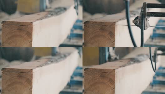 在木工行业生产木材材料HD 1920x1080高清在线视频素材下载