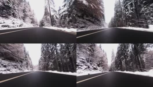冬季公路旅行高清在线视频素材下载