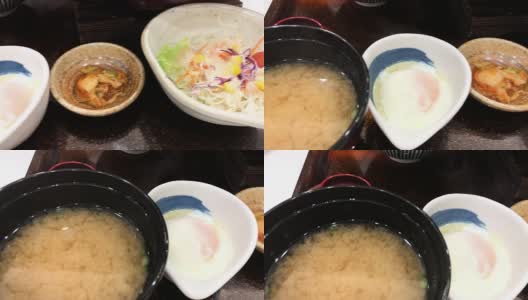 韩国菜，面条套餐高清在线视频素材下载
