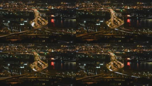 波特兰俄勒冈马奎姆大桥交通高清在线视频素材下载