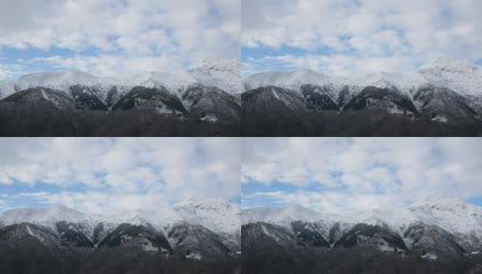 Panoramic landscape panning on European Alps高清在线视频素材下载