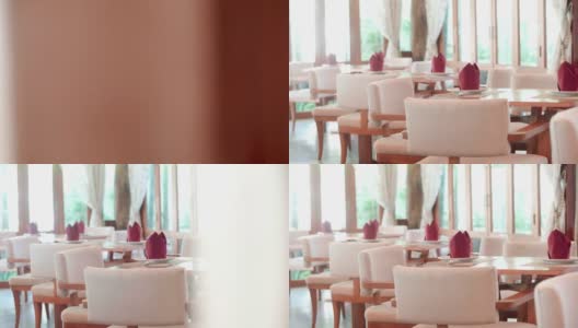 多莉拍摄的餐厅高清在线视频素材下载
