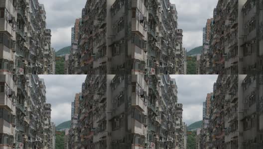 香港孟角的公寓大楼高清在线视频素材下载