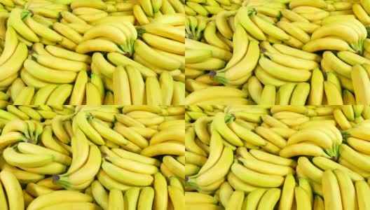 成堆的成熟香蕉高清在线视频素材下载
