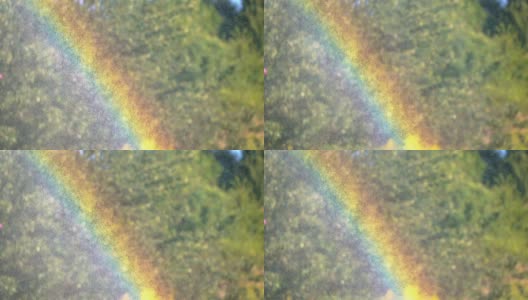 慢镜头:水中阳光下的彩虹高清在线视频素材下载