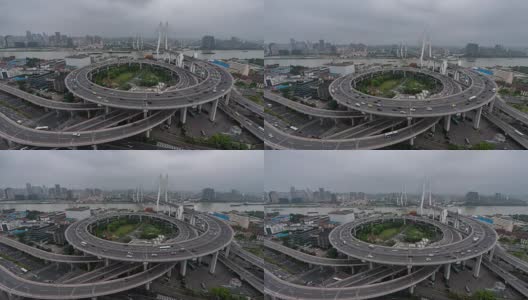 时光流逝——上海城市交通(WS HA Panning)高清在线视频素材下载