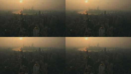 上海天线间隔拍摄高清在线视频素材下载