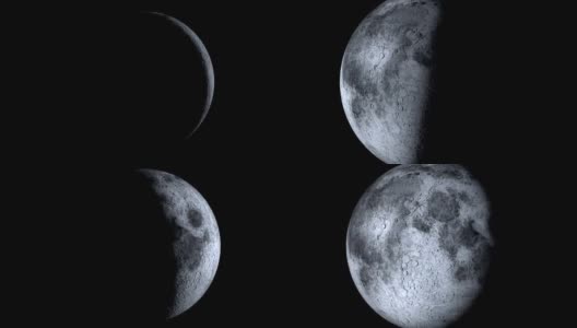 月球阶段(ps) 25日高清在线视频素材下载