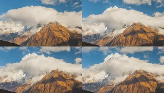西藏的雪山高清在线视频素材下载