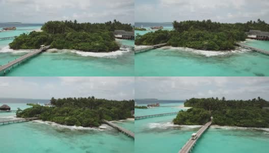 马尔代夫的岛屿酒店高清在线视频素材下载