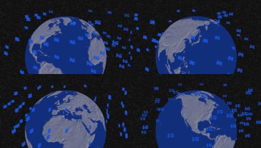 5 g环绕地球高清在线视频素材下载