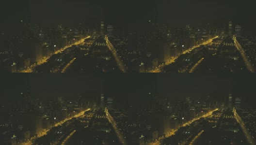 芝加哥千年公园，夜晚高清在线视频素材下载