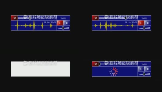 音频播放器界面#4高清在线视频素材下载