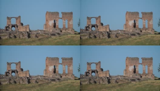马克森提乌斯城堡的马戏团废墟，Via apia Antica，罗马高清在线视频素材下载