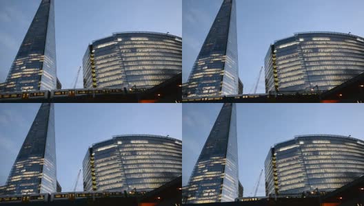 英国伦敦的现代企业建筑高清在线视频素材下载