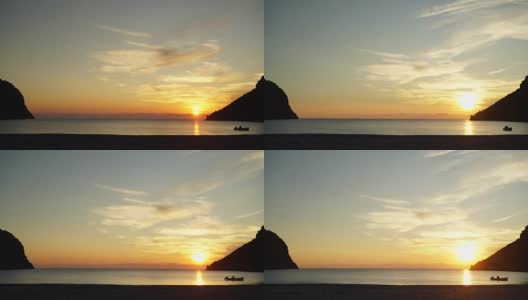 Sunrise over sea surface, timelapse 4K高清在线视频素材下载