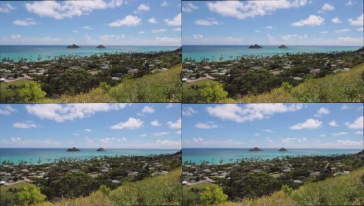 夏威夷瓦胡岛，凯卢阿，拉尼凯海滩高清在线视频素材下载