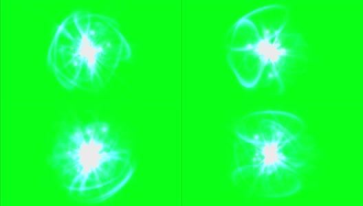 原子旋转与原子核和电子在绿色屏幕上高清在线视频素材下载