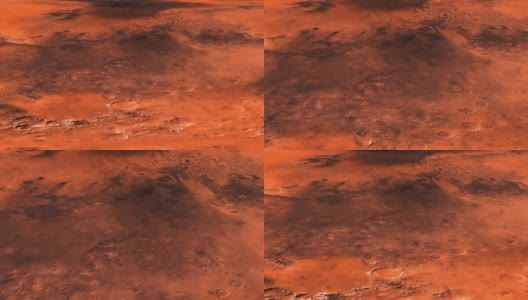 相机在火星表面的旅行质量高。美丽放松的背景。空间高清在线视频素材下载