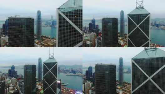 香港岛无人驾驶飞机高清在线视频素材下载