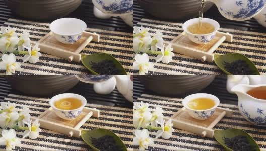 一杯茶和一个茶壶高清在线视频素材下载