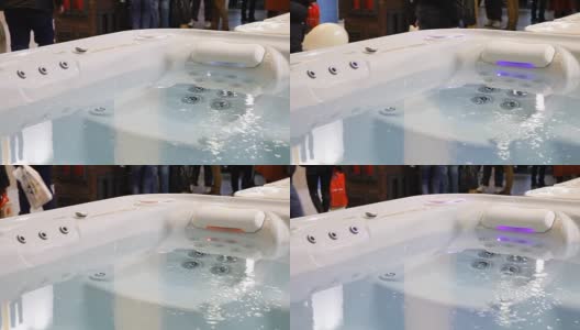 极可意水流按摩浴缸在行动高清在线视频素材下载