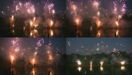 HD 1080i Fireworks with Sound 2高清在线视频素材下载