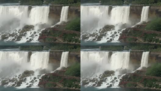 尼亚加拉大瀑布的日落高清在线视频素材下载