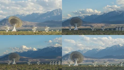 欧文斯射电望远镜天文台缩小时间流逝高清在线视频素材下载