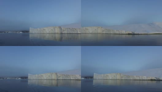 北极冰山格陵兰岛在北冰洋。高清在线视频素材下载