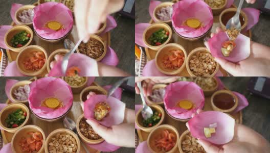 泰国香康小吃。高清在线视频素材下载